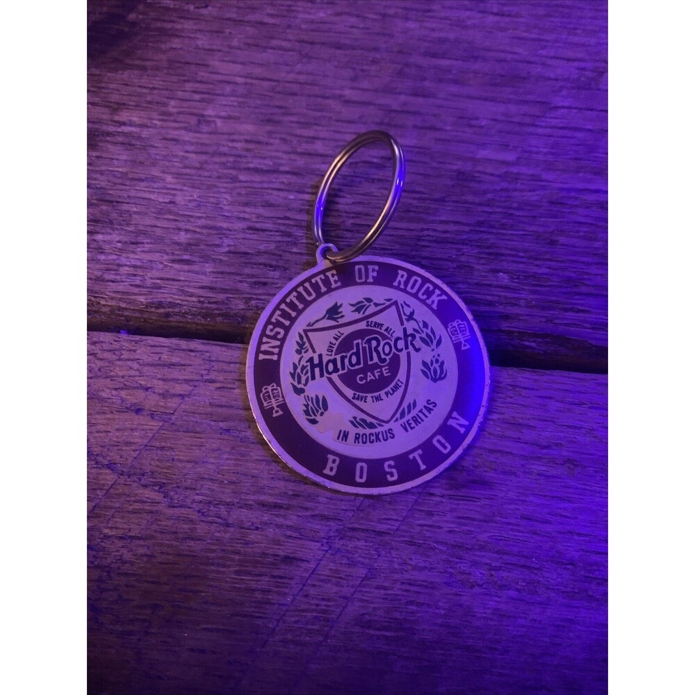 Hard Rock Cafe Boston 1990s Institute of Rock Keychain